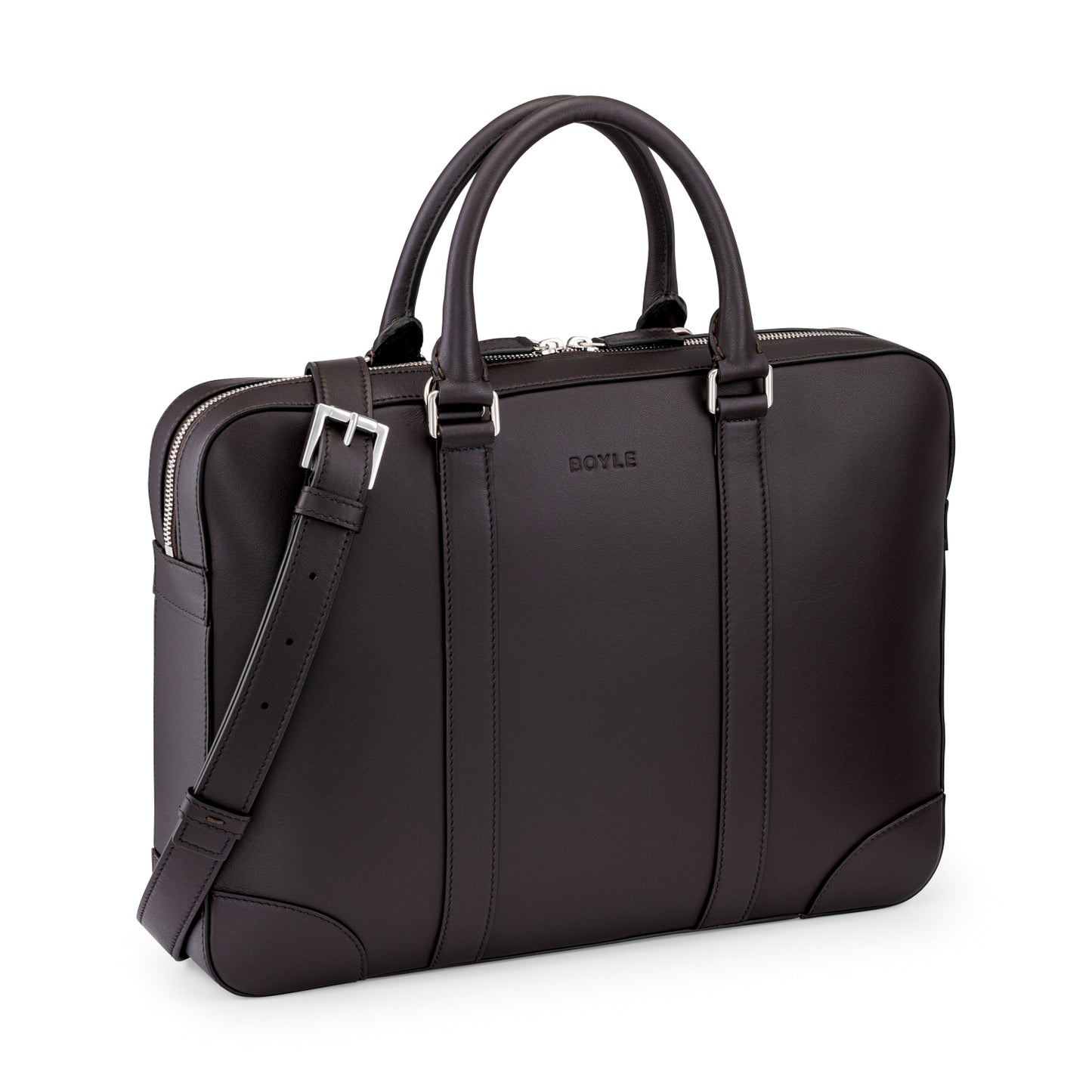 Roucas Briefcase Brown - Boyle