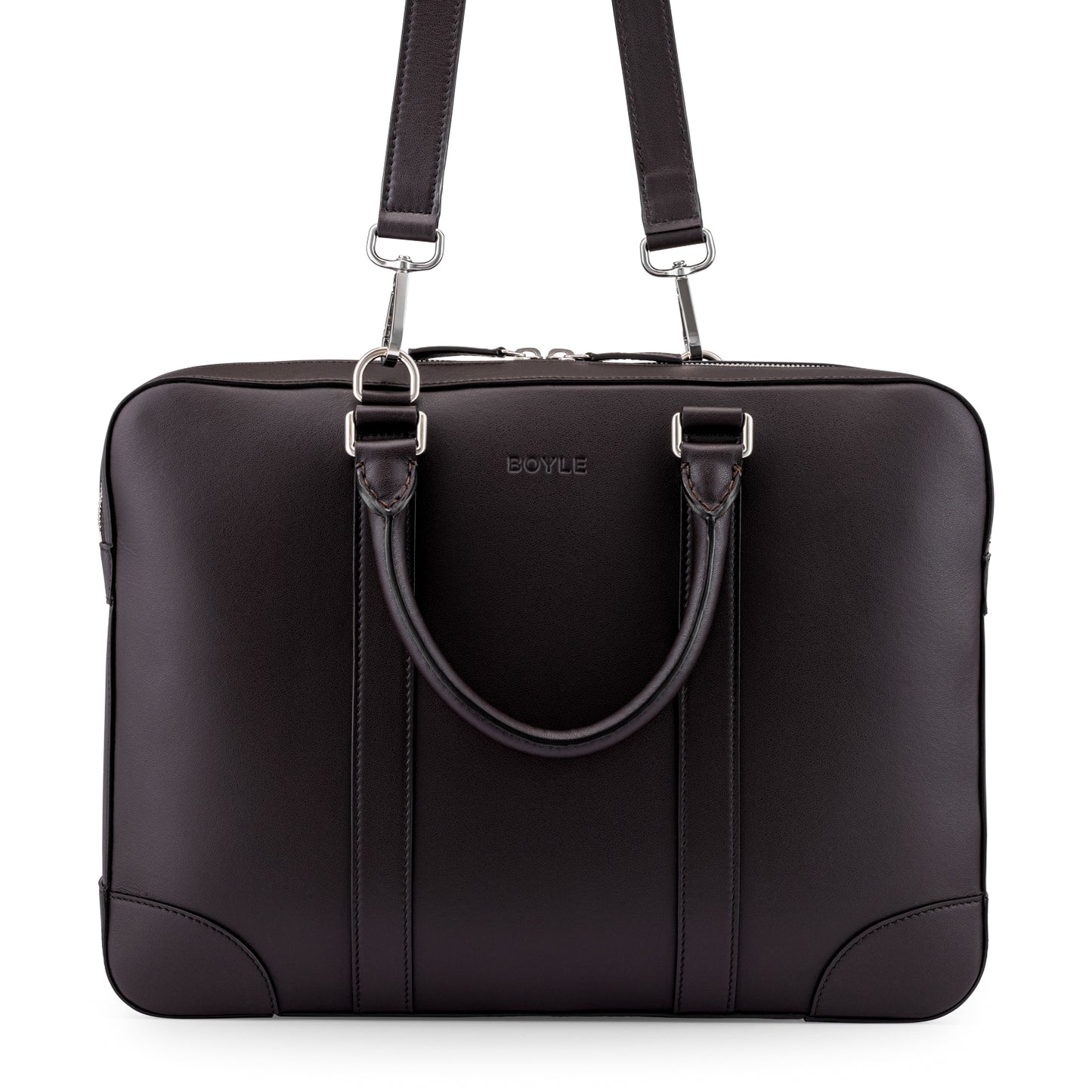 Roucas Briefcase Brown - Boyle